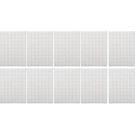700 Pastilles Adhésives Double Face 20mm Transparentes Extra-Fortes pour Papier de Verre, Cuir et Autres Surfaces (1/5)
