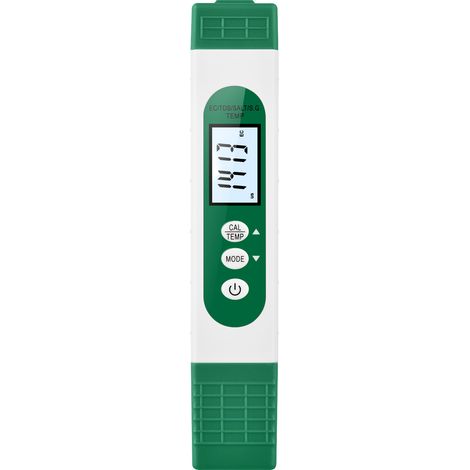 Tragbares 5-in-1 Multifunktions-Wasserqualitätsmessgerät im Stiftformat mit digitalem LCD-Display zur Messung von EC/TDS/Dichte/Salzgehalt/Temperatur für Heimaquarien und Schwimmbäder