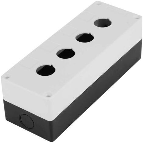 22-mm-Schutzgehäuse für Vierloch-Drucktasterboxen, wasserdicht (weiß) (1/5)