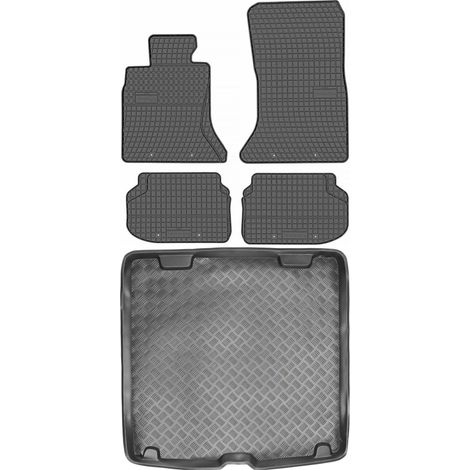 Juego de alfombrillas de goma para coche y maletero para BMW Serie 5 F11 Estate (2013-2017).