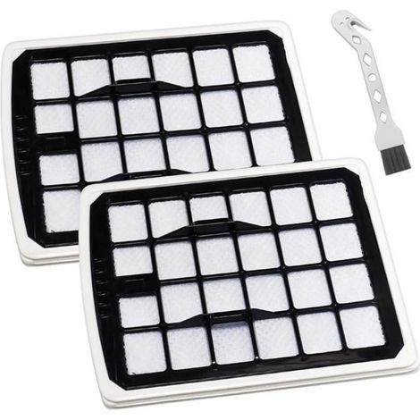 Filtre HEPA - Pour Aspirateur Sans Sac Eureka Apollo AK9 AK10 - Filtre de Protection Moteur - Lot de 2 avec Brosse de Nettoyage (1/5)