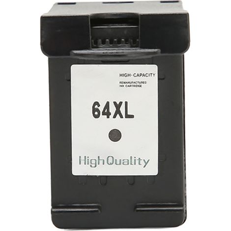 Cartouche d'encre professionnelle 64XL pour imprimante HP Envy Photo 7858, 7855, 7155, 6255, H, 64XLBK, noire. Compatible avec les imprimantes HP Envy Photo 7858, 7855, 7155 et 6255. (1/5)