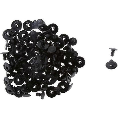 50x Rivets de retenue en nylon à clip de doublure de type poussoir pour Honda (1/5)