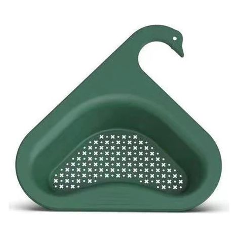 Évier Vidange Panier Ménage Sans Poinçon Cuisine Légumes Lavage Multi-fonctionnel Piscine Triangulaire En Plastique Filtre À Eau Rack Vert