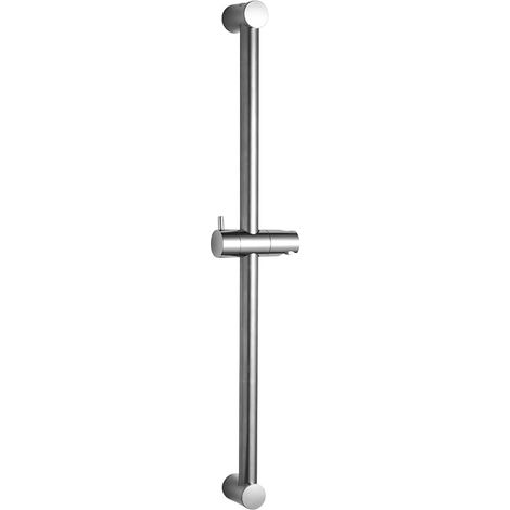 Barre de Douche 60 cm,Support Pommeau de Douche 80 cm en Acier Inoxydable Avec Support de Douche,Barre Douche Segmentée,Distance Réglable de 28 à 61 cm,Chromé