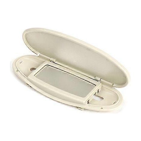 Pare-soleil pour BMW Mini Cooper S One JCW R55 R56 R57 R59 R60 (2007-2014) - Couvercle de miroir de maquillage avec ampoule intégrée --beige (sans capuchon d'ampoule) (1/5)