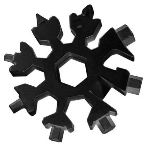 Set mit 2 Schneeflocken-Multitools aus Edelstahl, kompakte Größe (1/5)