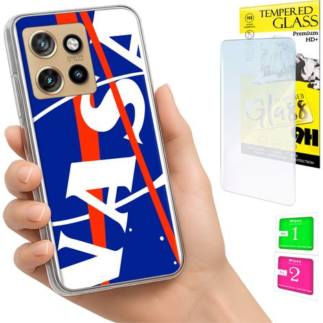 Custodia per Motorola Edge 50 Neo Photo Cover Case Back Case + Vetro 9H (1/5)