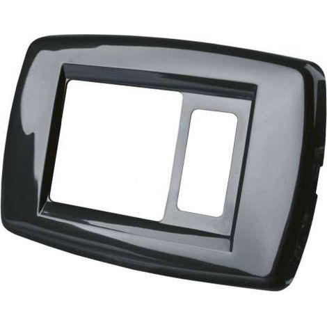Placca 2 fori colore antracite