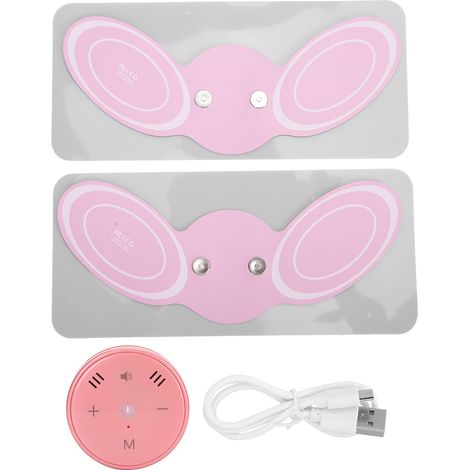 Lot de 2 Patchs de Massage Mini Impulsion Contrôle Vocal Rose Soulagement Fatigue Cou Épaules Dos (1/5)