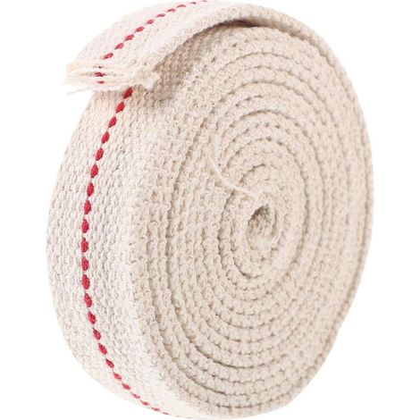 Mèche Coton pour Lampe à Huile Mètres Tressée pour Remplacement Lampe Pétrole Flamme Stable et Accessoire Pratique