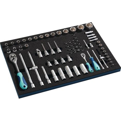 Werkzeugmodul 71-tlg.3/3-Modul Steckschlü.TECWERK (1/4)