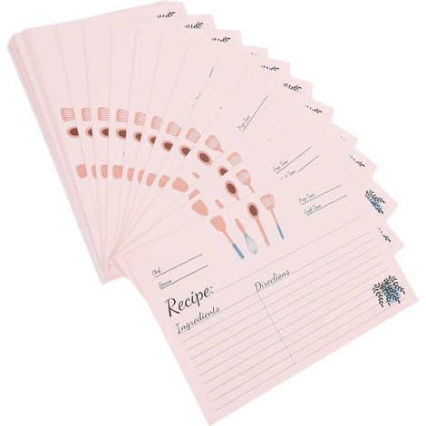 paper recipe cards Practical and ink resistant note cards in (1/5)