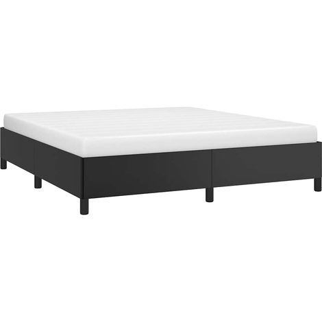 Bed Frame without Mattress Black California King Faux Leather vidaXL (1/5)
