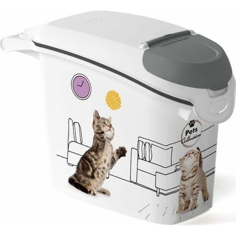 Curver PetLife Katzenstreu-Box Weiß 6 kg modernes Design