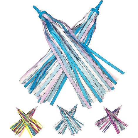paire de rubans à franges pour guidon de vélo enfant, poignées de trottinette, violet - Yvan (1/5)