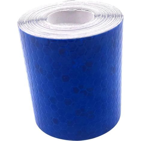 5cm×3M Autocollants réfléchissants Bande de visibilité des véhicules Bande réfléchissante Bande d'avertissement de camions Bande de véhicules,Bleu (1/5)