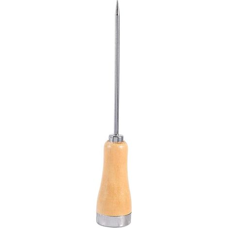 Broyeur de Pics à Glace, Manche en Bois, Poinçon de Poinçon, Outil de Barre de Cuisine, en Acier Inoxydable GL, Matériau, Manche en Bois Durable Offrant un Maintien Sûr (1/5)