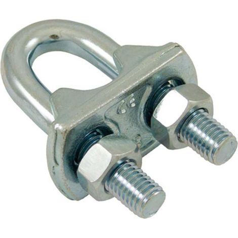 Abrazadera de cable chaubeyre 8360002 acero galvanizado 6mm