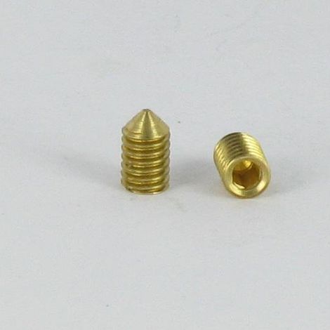 Vis métaux Laiton Sans tête six pans creux (sthc) Clé de 2 HC2 M4X6 Bout pointeau-1 pièce