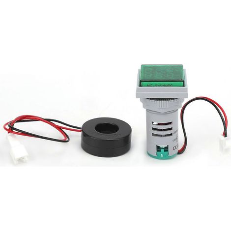 AD16-22FVA 2-in-1 Voltmeter Amperemeter Spannungs- und Strommessgerät Tester Messanzeige Grün