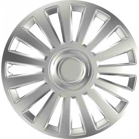 Enjoliveur de voiture de luxe argenté 15 pouces