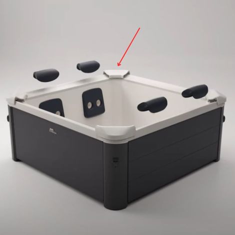 Angolare superiore decorativo per spa Mspa
