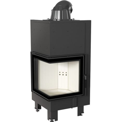 Inserto para chimenea MBN 12 BS cristal en el lado izquierdo