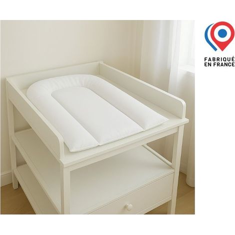 Matelas à langer bébé 45x70 cm - Blanc - PU