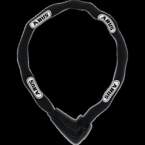 ABUS Steel-O-Chain 9809K/110 - Cadenas vélo noir, niveau de protection 12/15, à clé (1/2)