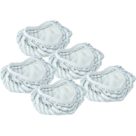vhbw 5x panno sostituisce Rowenta ZR0065 per scopa a vapore - bianco