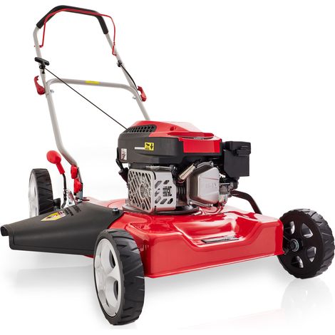 Mulchmäher Rasenmäher Benzin 51cm Schnittbreite Schiebe Hand Motor Mäher Mulcher