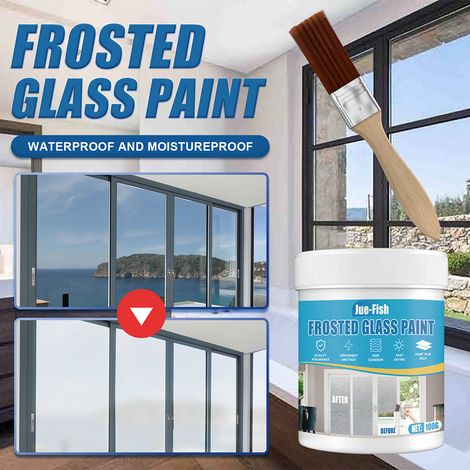 Peinture en aérosol effet verre dépoli 100 ml pour la maison, le bureau, la salle de bain, usage intérieur et extérieur