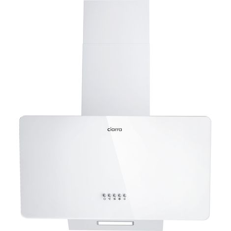 CIARRA Hotte Aspirante Inclinée 60cm Hotte Murale Classe A 3 Fitesses Recyclage ou Evacuation Filtre Charbon NON INCLUS CAW6750 (1/5)