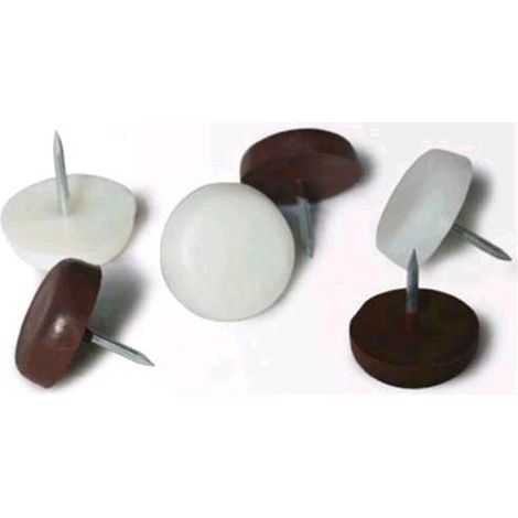 SCIVOLI in PVC con CHIODO 15 mm MARRONE MAURER Blister da 8 pz