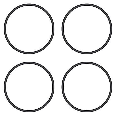 Pieces O-Ring Sand Filter Cover Seal Set P6563 (125x115x5mm) - Compatible with Flowclear 1000/1200/1500 - Black Nitrile Rubber (1/5)