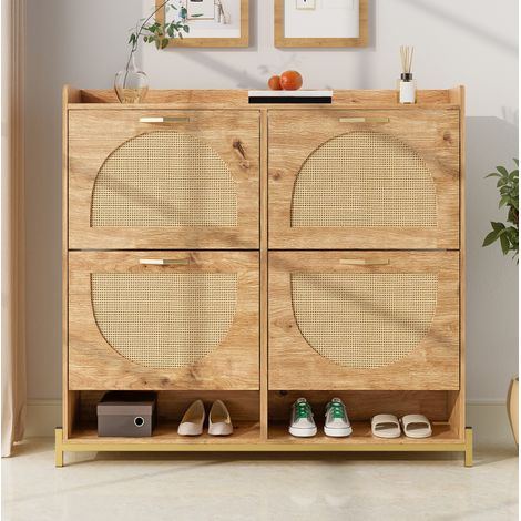 Schuhschrank Schrank platzsparend 108,5 x 24 x 100 OKMYHOME (1/5)