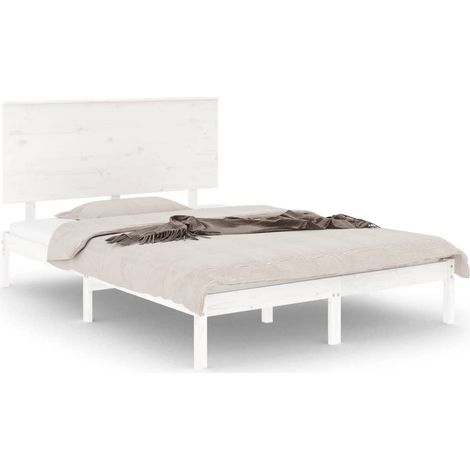 Maison Exclusive - Giroletto senza Materasso Bianco 120x200 cm Legno Massello Pino