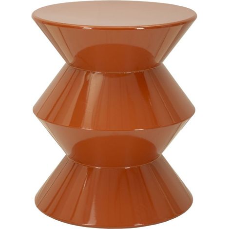 Table d'Appoint en Métal "Zag" 45cm Orange