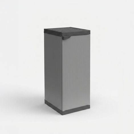 Armoire de rangement extérieure en résine 1 porte avec étagères Modular system (1/5)
