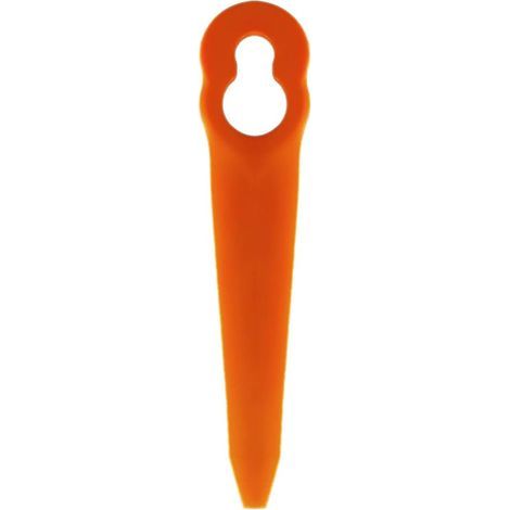 100 lames orange L90 pour tondeuses Einhell, Bosch et CMI - Lames en plastique (1/5)
