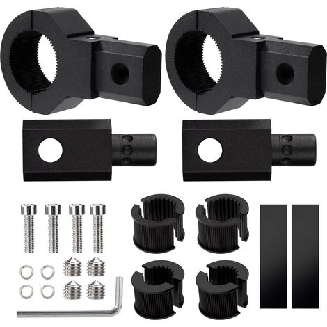 Support de Montage de Lumière Travail 19-32mm Universelle Pince de Tube de Barre Fixation 360° Rotation pour Tout-terrain Moto Voiture Camion 2 Pièces (1/5)