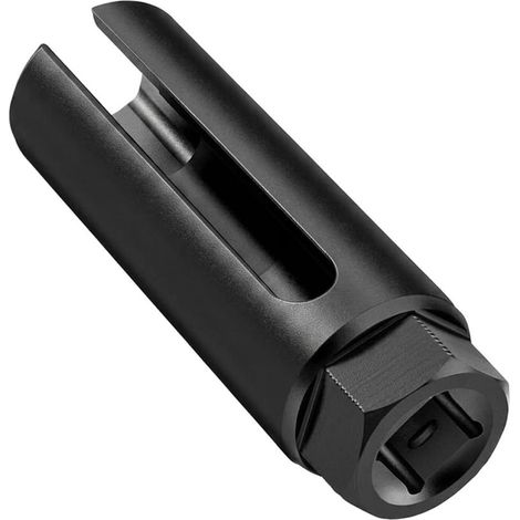 7/8 Inch Lambda Probe Socket 1/2" Square Drive Lambda Probe Removal Tool with Side Cut Out Cable for Motorcycles and Cars, Avoiding Wire Damage (1/5)