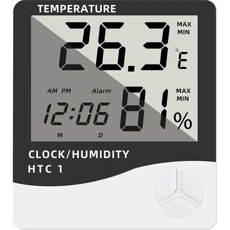 Thermomètre-hygromètre numérique LCD pour l'intérieur, capteur de température et d'humidité, station météo pour la maison (1/5)