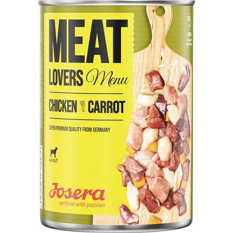 Josera Meat Lovers Hundenassfutter Adult 800 g Huhn & Karotten Nassfutter