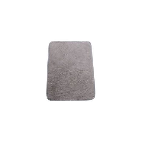 Tapis de séchage en microfibre 40 x 30 cm, ultra-absorbant, antidérapant, gris (1/5)