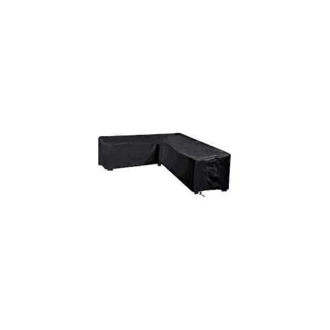 Gartenmöbelabdeckungen – 210 × 215 × 87 cm – L-förmig – wasserdicht und sonnenschützend – kurze linke Seite, lange rechte Seite – Crezuo