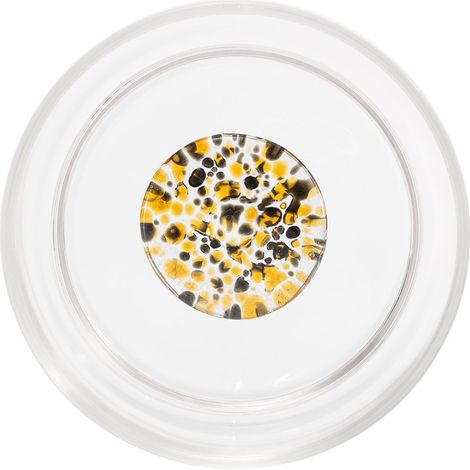 Teca Terrazzo Lot De 6 Verres Tumbler En Verre Borosilicaté À Double Paroi Avec Décorations Artisanales Couleur Noir Et Ambre Design Empilable (1/5)