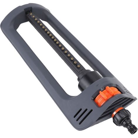 Lawn sprinkler with weighted base, 19 holes, oscillating garden water, covers up to 4000 square feet for yard (1/5)