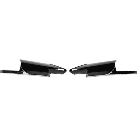 Paire de spoilers de pare-chocs avant, protection UV, vernis transparent, look sportif, pour BMW Série 5 F10 M5 (2011-2017), noir brillant (1/5)